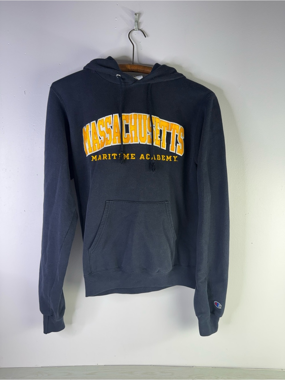Champion fleece hoodie Mass Maritime Academy pullover size XS
